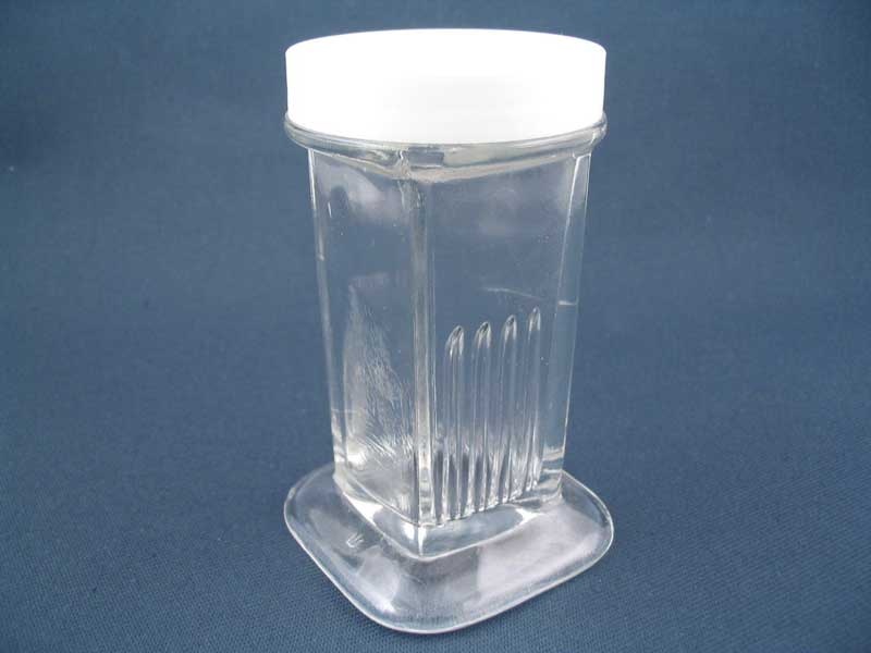 Coplin Jar, glass with white screw cap (900570) 900570 Trajan