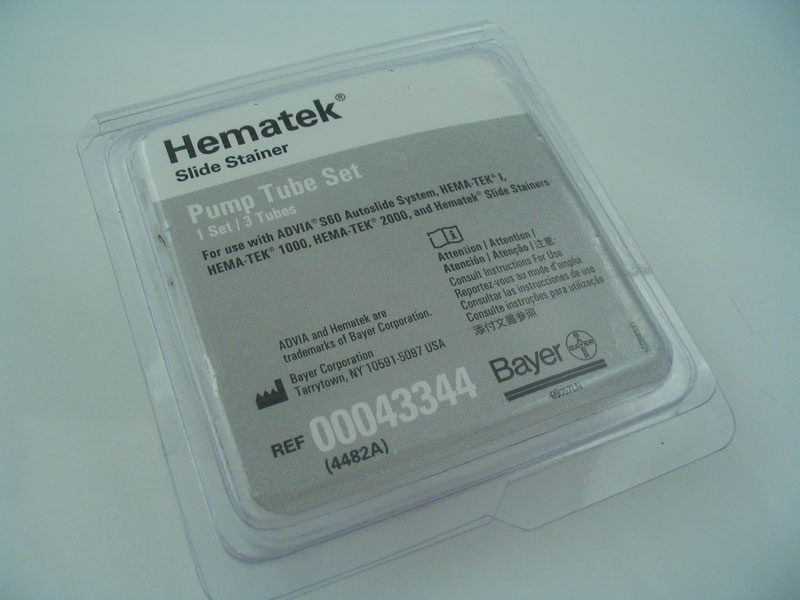 Hematek stainer pump tube set 4482 Trajan Scientific and Medical